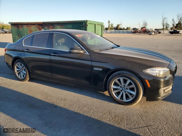 2015 BMW 5 Series 528i with VIN WBA5A5C54FD520496, listed as a Copart auction lot 50105205 with 155,617 mi miles and Clean Title. Bid and sale history available at carsss.com. Image 4.