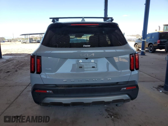 2022 Kia Sorento X-Line SX Prestige with VIN 5XYRKDLF3NG090335, listed as a Copart auction lot 56588295 with 36,435 mi miles and Salvage title. Bid and sale history available at DreamBid. Image 6.