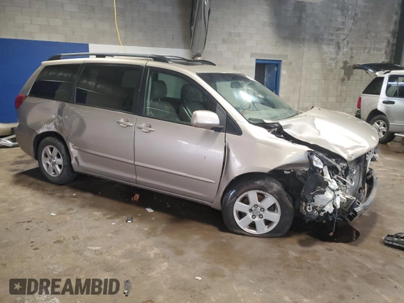 2009 Toyota Sienna XLE with VIN 5TDZK22C19S228023, listed as a Copart auction lot 57072295 with 148,080 mi miles and Salvage title. Bid and sale history available at DreamBid. Image 4.