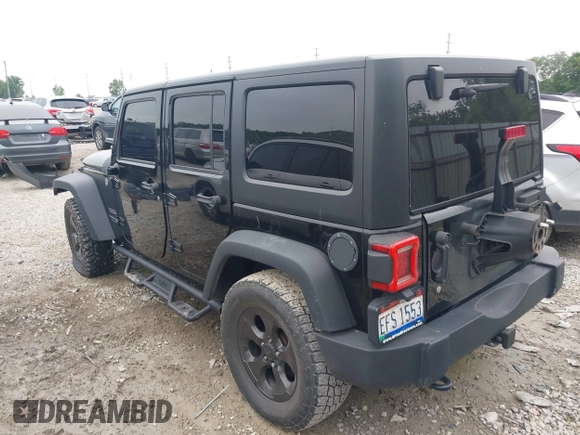 2018 Jeep Wrangler Unlimited Freedom z VIN 1C4BJWDG0JL803889, wystawiony jako IAAI lot #42782367 z przebiegiem 105 738 mil mil oraz . Historia ofert i sprzedaży dostępna na DreamBid. Obrazek 3.