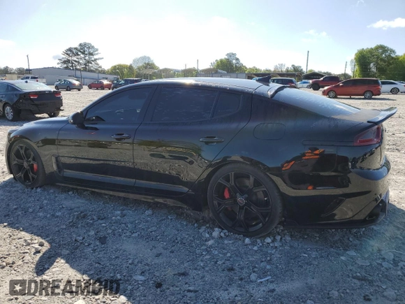 2020 Kia Stinger GT2 with VIN KNAE55LC7L6071883, listed as a Copart auction lot 52684825 with 23,714 mi miles and Non Repairable. Bid and sale history available at carsss.com. Image 2.