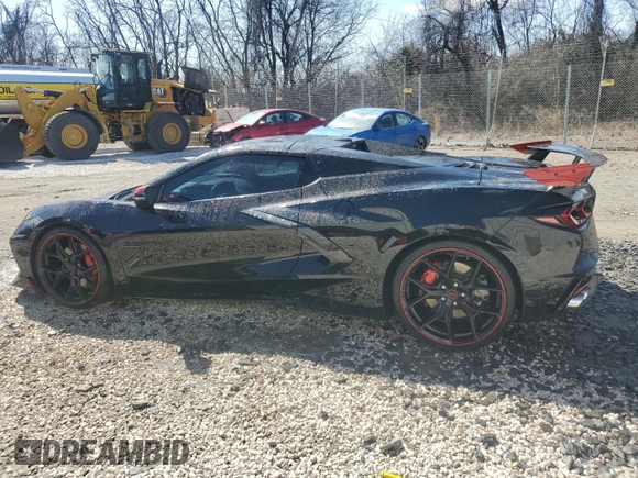 2023 Chevrolet Corvette 2LT with VIN 1G1YB3D48P5139861, listed as a Copart auction lot 48668745 with 3,314 mi miles and Clean Title. Bid and sale history available at carsss.com. Image 2.