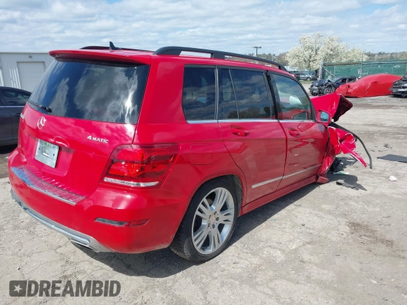 2013 Mercedes-Benz GLK 350 with VIN WDCGG8JB0DG047089, listed as a IAAI auction lot 41991336 with Not Provided miles and . Bid and sale history available at DreamBid. Image 4.