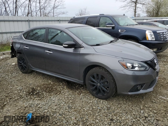 2018 Nissan Sentra S with VIN 3N1AB7AP4JY282981, listed as a Copart auction lot 52480955 with 57,217 mi miles and Salvage Title. Bid and sale history available at DreamBid. Image 4.