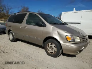 2002 Toyota Sienna LE with VIN 4T3ZF13C12U473762, listed as a Copart auction lot 79647244 with 289,344 mi miles and Salvage Title. Bid and sale history available at carsss.com. Image 4.