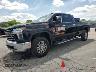 2022 Chevrolet Silverado 3500HD LTZ z VIN 1GC4YUEY6NF114086, wystawiony jako Copart lot #55552245 z przebiegiem 112 029 mil mil oraz Szkoda całkowita • Salvage title. Historia ofert i sprzedaży dostępna na DreamBid. Obrazek 1.