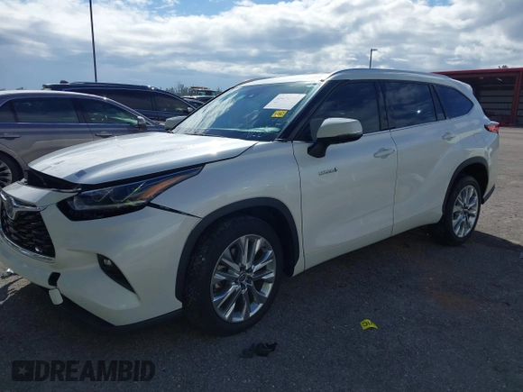 2021 Toyota Highlander Hybrid Limited with VIN 5TDYARAH2MS009326, listed as a IAAI auction lot 41674315 with 76,104 mi miles and . Bid and sale history available at DreamBid. Image 2.