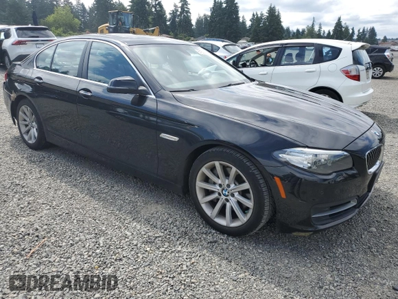 2014 BMW 5 Series 535i xDrive with VIN WBA5B3C52ED536678, listed as a Copart auction lot 61606815 with 53,412 mi miles and Salvage title. Bid and sale history available at DreamBid. Image 4.