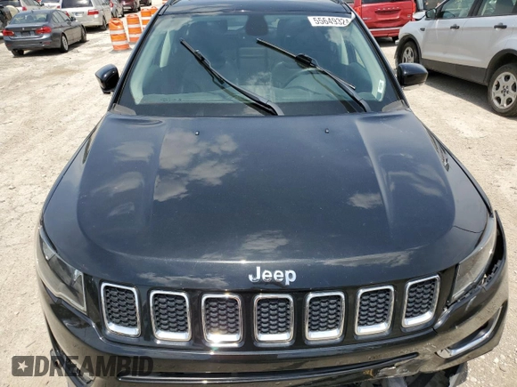 2018 Jeep Compass Limited z VIN 3C4NJDCB5JT246036, wystawiony jako Copart lot #55649324 z przebiegiem Nie podano mil oraz Nie do naprawy • Non repairable. Historia ofert i sprzedaży dostępna na DreamBid. Obrazek 12.