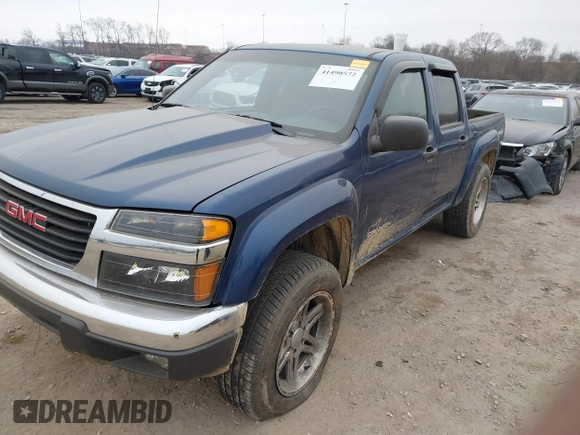 2005 GMC Canyon 1SE SLE Z71 with VIN 1GTDS136258278070, listed as a IAAI auction lot 41490572 with 278,558 mi miles. Bid and sale history available at carsss.com. Image 1.