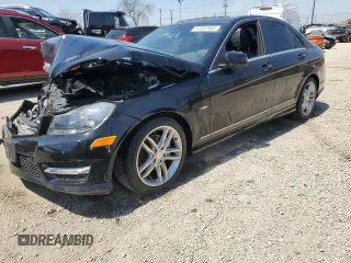 2012 Mercedes-Benz C-Class C 250 Sport with VIN WDDGF4HB9CR234251, listed as a Copart auction lot 52207845 with 0 mi miles and Salvage Title. Bid and sale history available at carsss.com. Image 1.