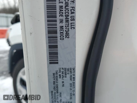 2021 Jeep Compass Limited with VIN 3C4NJCCB4MT573462, listed as a Copart auction lot 86375964 with 99,714 mi miles and Salvage Title. Bid and sale history available at carsss.com. Image 14.