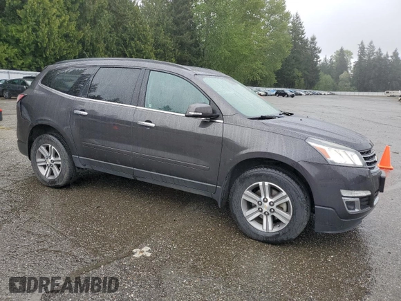2015 Chevrolet Traverse LT with VIN 1GNKVGKD6FJ265597, listed as a Copart auction lot 55093755 with 118,480 mi miles and Salvage Title. Bid and sale history available at DreamBid. Image 4.