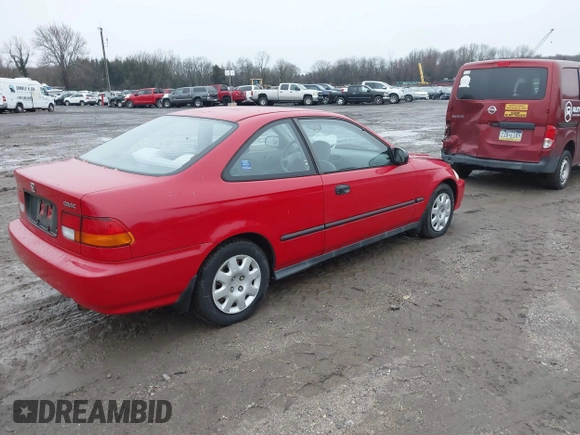 1998 Honda Civic DX with VIN 1HGEJ622XWL045346, listed as a IAAI auction lot 41111294 with 73,212 mi miles. Bid and sale history available at carsss.com. Image 4.