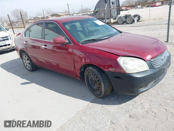 2007 Kia Optima EX with VIN KNAGE124375088526, listed as a IAAI auction lot 41526854 with 285,908 mi miles. Bid and sale history available at carsss.com. Image 1.