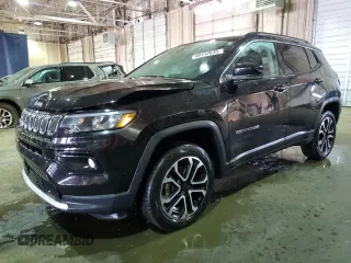 2022 Jeep Compass Limited z VIN 3C4NJDCB5NT146248, wystawiony jako Copart lot #49112635 z przebiegiem 21 730 mil mil oraz Szkoda całkowita • Salvage title. Historia ofert i sprzedaży dostępna na DreamBid. Obrazek 1.