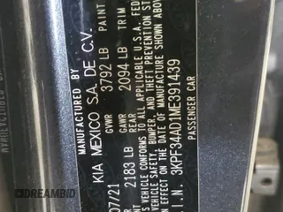 2021 Kia Forte GT-Line z VIN 3KPF34AD1ME391439, wystawiony jako Copart lot #59582645 z przebiegiem 24 988 mil mil oraz Szkoda całkowita • Salvage title. Historia ofert i sprzedaży dostępna na DreamBid. Obrazek 12.