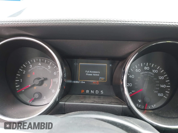 2016 Ford Mustang V6 with VIN 1FA6P8AM4G5303047, listed as a IAAI auction lot 41775076 with 93,621 mi miles and . Bid and sale history available at carsss.com. Image 7.