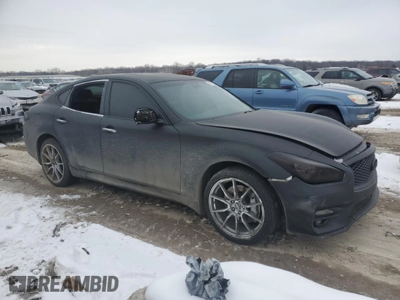 2017 Infiniti M37 with VIN JN1BY1AR1HM770588, listed as a Copart auction lot 44752335 with 0 mi miles and Salvage Title. Bid and sale history available at carsss.com. Image 4.