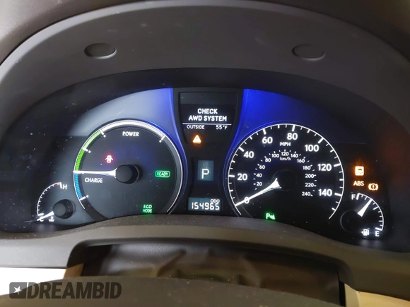 2011 Lexus RX 450h with VIN JTJBC1BA6B2420149, listed as a IAAI auction lot 41598439 with 154,965 mi miles and . Bid and sale history available at DreamBid. Image 7.