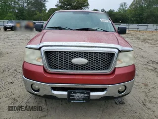 2007 Ford F-150 XLT with VIN 1FTPW12V77FA68590, listed as a Copart auction lot 56565435 with 196,268 mi miles and Salvage title. Bid and sale history available at DreamBid. Image 5.