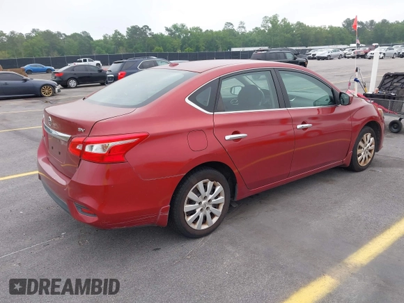 2016 Nissan Sentra S with VIN 3N1AB7AP7GY252835, listed as a IAAI auction lot 42117638 with 153,119 mi miles. Bid and sale history available at carsss.com. Image 4.