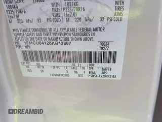 2008 Ford Escape Limited с VIN 1FMCU04128KB13867, выставлен на аукционе IAAI как лот 42499448 с пробегом 224 566 миль миль и . История ставок и продаж доступна на DreamBid. Изображение 9.
