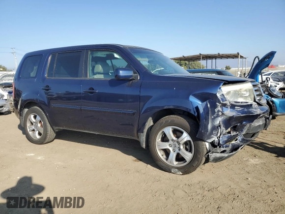 2013 Honda Pilot EX-L with VIN 5FNYF3H50DB029525, listed as a Copart auction lot 83437264 with 187,920 mi miles and Salvage Title. Bid and sale history available at DreamBid. Image 4.