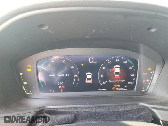 2023 Honda Accord Touring with VIN 1HGCY2F88PA065537, listed as a Copart auction lot 59341845 with 34,595 mi miles and Salvage title. Bid and sale history available at DreamBid. Image 9.