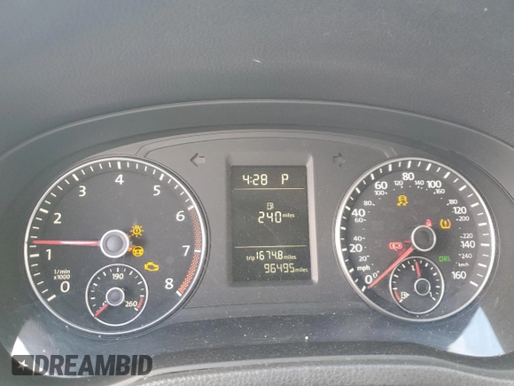 2015 Volkswagen Passat 1.8T Limited Edition with VIN 1VWAT7A3XFC119580, listed as a Copart auction lot 50007755 with 96,495 mi miles and Salvage Title. Bid and sale history available at carsss.com. Image 9.