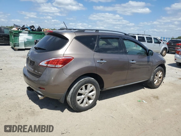 2011 Nissan Murano S with VIN JN8AZ1MW2BW181931, listed as a Copart auction lot 55060425 with 177,811 mi miles and Salvage Title. Bid and sale history available at DreamBid. Image 3.
