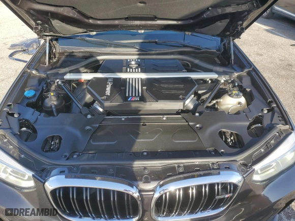 2020 BMW X3 M Competition with VIN 5YMTS0C07L9B75827, listed as a Copart auction lot 46187434 with 32,418 mi miles. Bid and sale history available at carsss.com. Image 14.