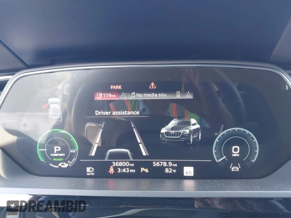 2022 Audi e-tron Premium Plus with VIN WA1LAAGE1NB008616, listed as a IAAI auction lot 42723244 with 36,800 mi miles and . Bid and sale history available at DreamBid. Image 7.