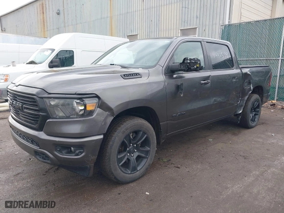 2020 Ram 1500 Big Horn with VIN 1C6RRFFG7LN110966, listed as a IAAI auction lot 41482599 with 86,841 mi miles. Bid and sale history available at carsss.com. Image 2.