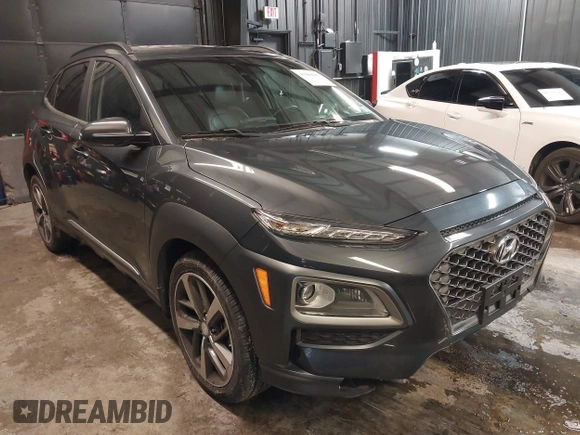 2019 Hyundai Kona Ultimate with VIN KM8K5CA57KU325421, listed as a IAAI auction lot 41369897 with 30,733 mi miles. Bid and sale history available at carsss.com. Image 1.