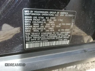 2023 Volkswagen ID.4 Pro with VIN 1V2VMPE80PC019494, listed as a Copart auction lot 49099275 with Not Provided miles and Salvage Title. Bid and sale history available at DreamBid. Image 13.