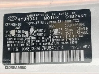 2019 Hyundai Tucson SEL with VIN KM8J33AL7KU841214, listed as a Copart auction lot 59331185 with 99,150 mi miles and Salvage title. Bid and sale history available at DreamBid. Image 13.
