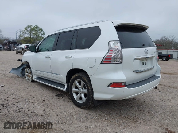 2015 Lexus GX 460 with VIN JTJBM7FX3F5107661, listed as a IAAI auction lot 41553229 with 45,436 mi miles and . Bid and sale history available at carsss.com. Image 3.