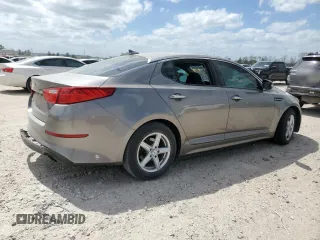 2015 Kia Optima LX with VIN 5XXGM4A77FG497139, listed as a Copart auction lot 49471235 with 163,492 mi miles and Salvage Title. Bid and sale history available at DreamBid. Image 3.