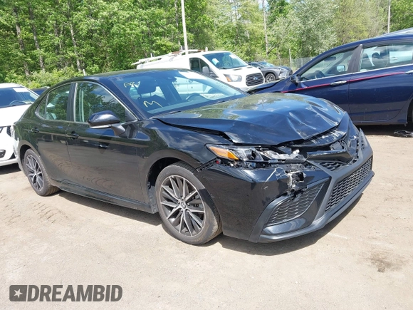 2023 Toyota Camry SE with VIN 4T1G11AK2PU828745, listed as a IAAI auction lot 42193957 with 35,399 mi miles and . Bid and sale history available at carsss.com. Image 1.