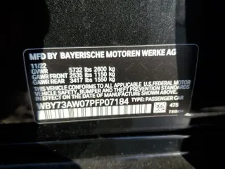 2023 BMW i4 eDrive40 z VIN WBY73AW07PFP07184, wystawiony jako Copart lot #42594723 z przebiegiem 1547 mil mil oraz . Historia ofert i sprzedaży dostępna na DreamBid. Obrazek 13.