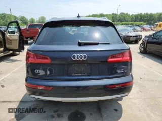 2018 Audi Q5 Premium Plus with VIN WA1BNAFY0J2173269, listed as a Copart auction lot 59921775 with 56,117 mi miles and Salvage title. Bid and sale history available at DreamBid. Image 6.