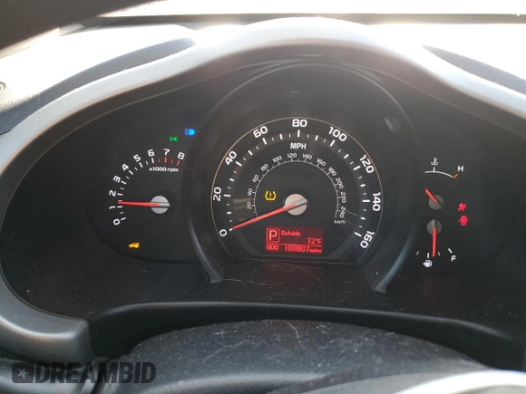 2015 Kia Sportage LX with VIN KNDPBCAC8F7764830, listed as a Copart auction lot 52429445 with 108,807 mi miles and Salvage Title. Bid and sale history available at DreamBid. Image 9.