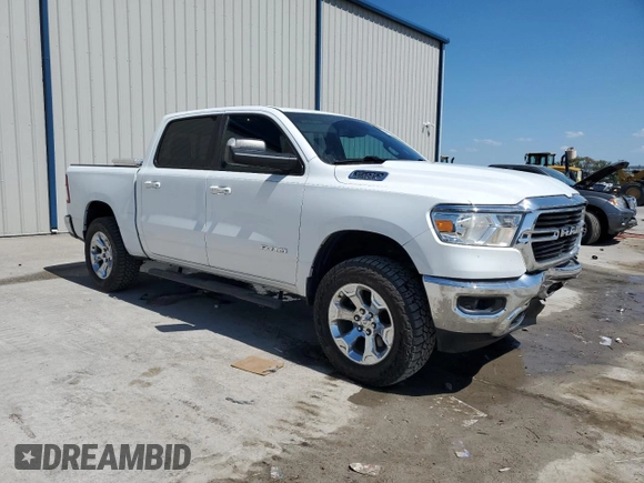 2019 Ram 1500 Big Horn/Lone Star with VIN 1C6SRFFT5KN649163, listed as a Copart auction lot 48713265 with 91,319 mi miles and Salvage Title. Bid and sale history available at carsss.com. Image 4.
