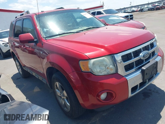 2008 Ford Escape Limited with VIN 1FMCU94148KE61075, listed as a IAAI auction lot 42667539 with 205,154 mi miles and . Bid and sale history available at DreamBid. Image 1.