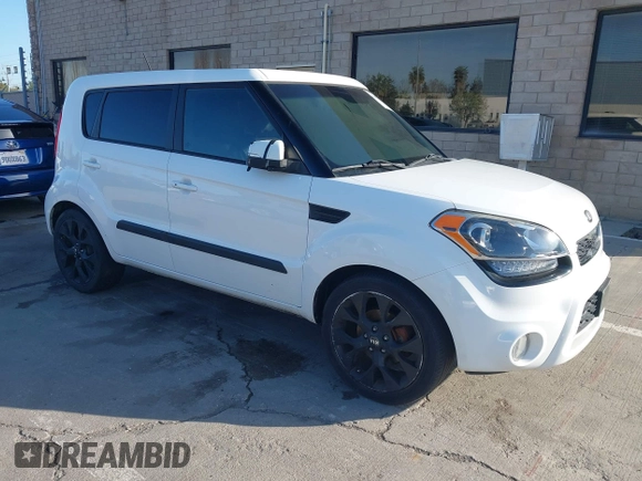 2013 Kia Soul + with VIN KNDJT2A63D7755506, listed as a IAAI auction lot 41852233 with 44,633 mi miles and . Bid and sale history available at DreamBid. Image 1.