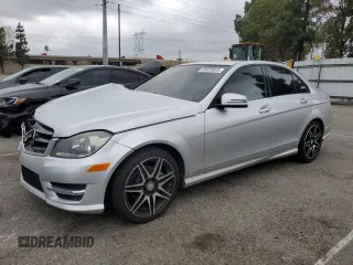 2014 Mercedes-Benz C 250 Sport with VIN WDDGF4HB3EG219016, listed as a Copart auction lot 53825925 with 99,534 mi miles and Salvage Title. Bid and sale history available at DreamBid. Image 1.