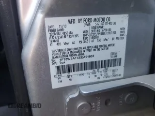 2014 Ford F-350 с VIN 1FT8W3ATXEEA91803, выставлен на аукционе Copart как лот 57905365 с пробегом Не указан миль и Списание • Salvage title. История ставок и продаж доступна на DreamBid. Изображение 12.