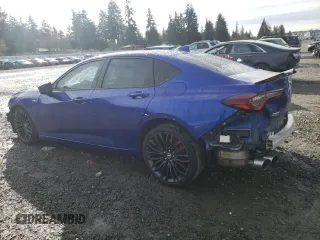 2023 Acura TLX Type S with VIN 19UUB7F06PA001753, listed as a Copart auction lot 48762215 with 30,879 mi miles and Salvage Title. Bid and sale history available at carsss.com. Image 2.
