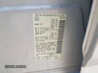 2018 Nissan Murano S z VIN 5N1AZ2MG6JN128417, wystawiony jako IAAI lot #42253823 z przebiegiem 128 946 mil mil oraz . Historia ofert i sprzedaży dostępna na DreamBid. Obrazek 9.